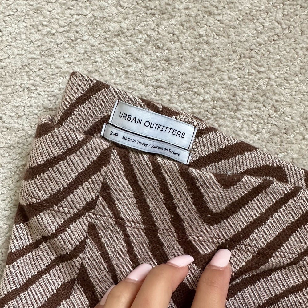 Flared patterned pants
